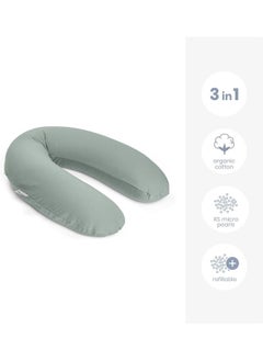 Doomoo Buddy Tetra Jersey Nursing Pillow, Green  - Image 4