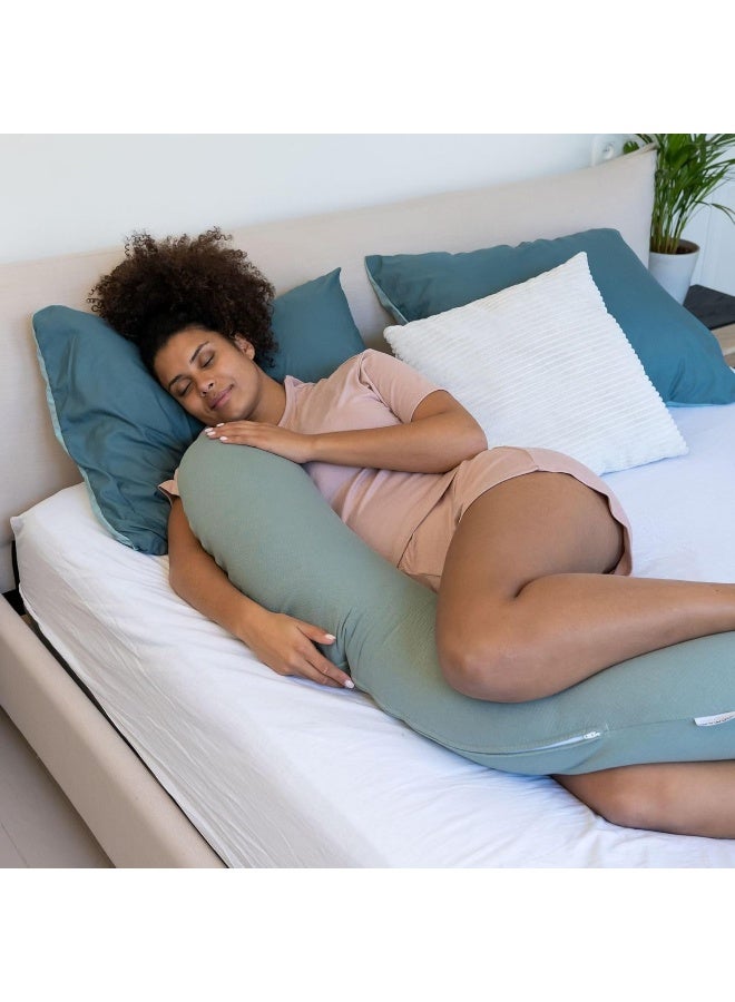 Doomoo Buddy Tetra Jersey Nursing Pillow, Green - Image 2