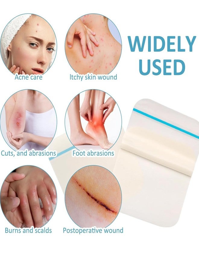 BdelrinQue 6 Pcs Hydrocolloid Bandage, Hydrocolloid Dressing, Hydrocolloid Bandage for Wound Protection, Gentle Protection for Sensitive Skin, Postoperative and Pressure Ulcer Prevention - Image 3