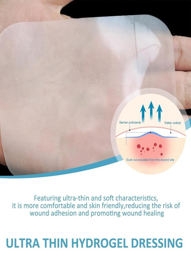 BdelrinQue 6 Pcs Hydrocolloid Bandage, Hydrocolloid Dressing, Hydrocolloid Bandage for Wound Protection, Gentle Protection for Sensitive Skin, Postoperative and Pressure Ulcer Prevention - Image 5