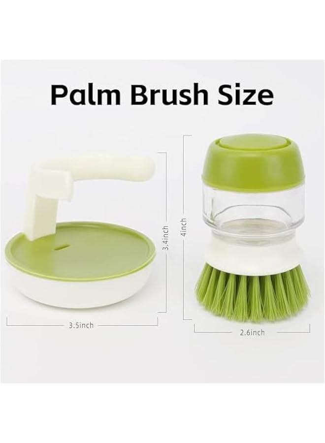 رينكس ساجريي فرشاة اطاق مع موزع صاو، فرشاة خيل لتوزيع الصاو، حامل تخزي للاطاق لتظيف الحوض - Image 2