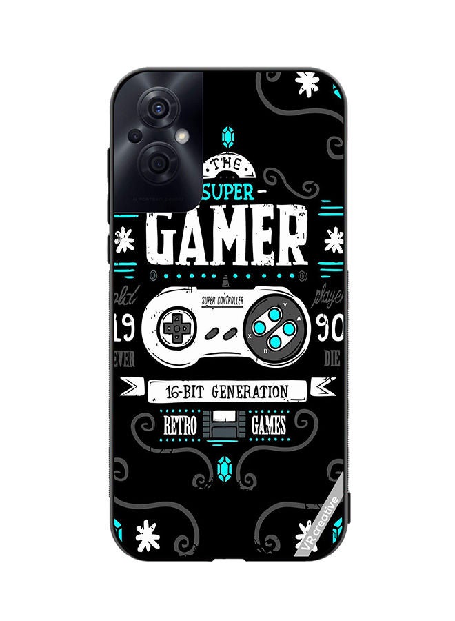 Protective Case Cover For Oppo Reno8 Z Super Gamer Design Multicolour