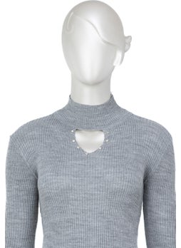 Oppland Women's Half Collar and Stone Long Sleeve Knitted Knitwear Sweater  - Image 5