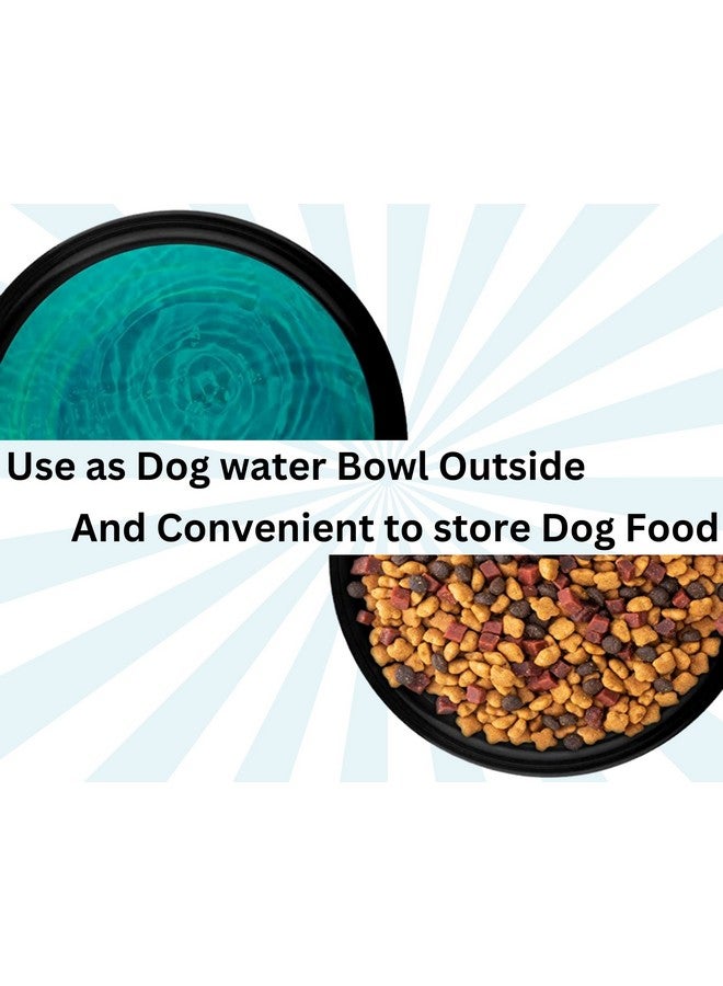 (وعاء سيليكون قابل للطي للحيوانات الأليفة) قابل للطي - 350 مل | وعاء ماء للسفر قابل للطي مع مشبك حلقة تسلق للسفر والمشي لمسافات طويلة والمشي والتخييم غير سام وآمن بنسبة 100% (قد يختلف اللون) - Image 5