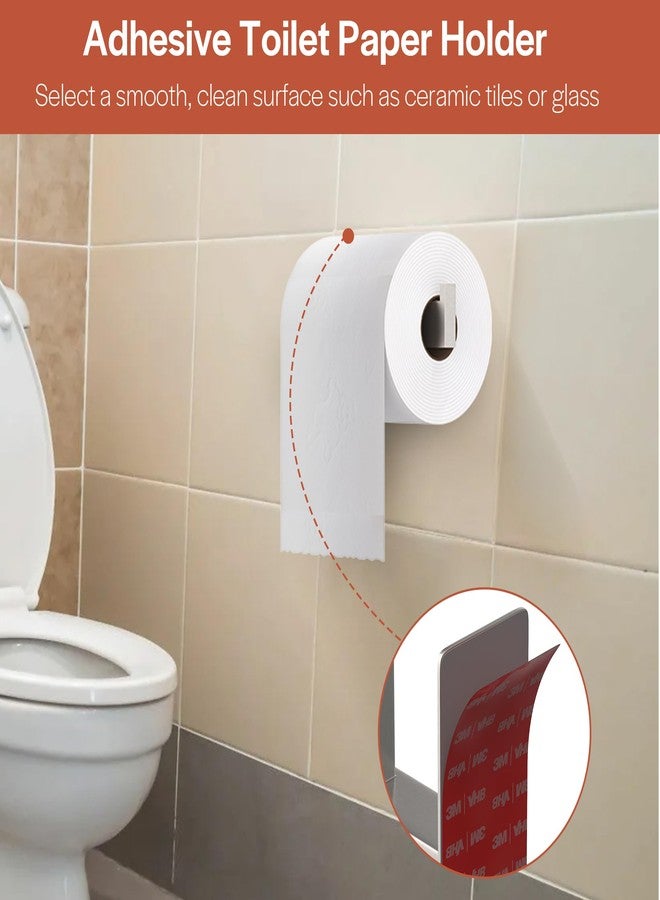 Empava Toilet Paper Holder Self Adhesive, Toilet Paper Roll Holder No-Drill for Bathroom, Washroom,SUS 304 Stainless Steel,Adhesive Tissue Holder - Image 3