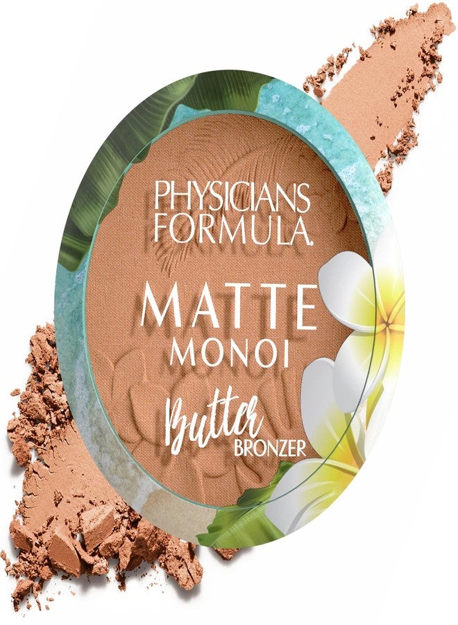 Physicians Formula Matte Monoi Butter Bronzer Powder Face Makeup, Dermatologist Tested, Vegan, Cruelty-Free, Gluten-Free, Sunkissed - Image 1