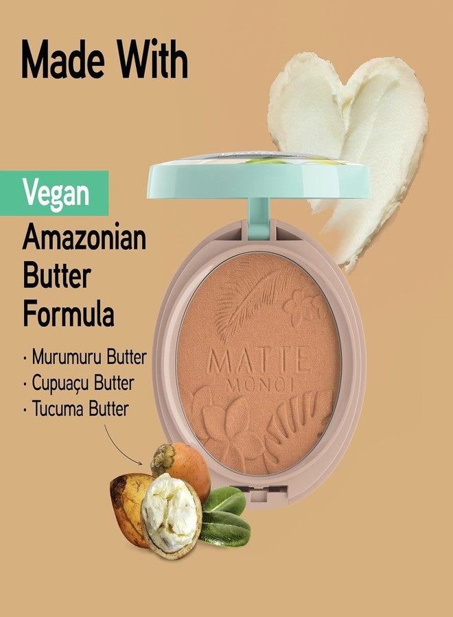 Physicians Formula Matte Monoi Butter Bronzer Powder Face Makeup, Dermatologist Tested, Vegan, Cruelty-Free, Gluten-Free, Sunkissed - Image 4