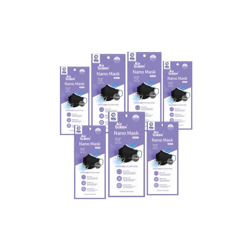Pack of 7 Nanofiber Filter Face Mask