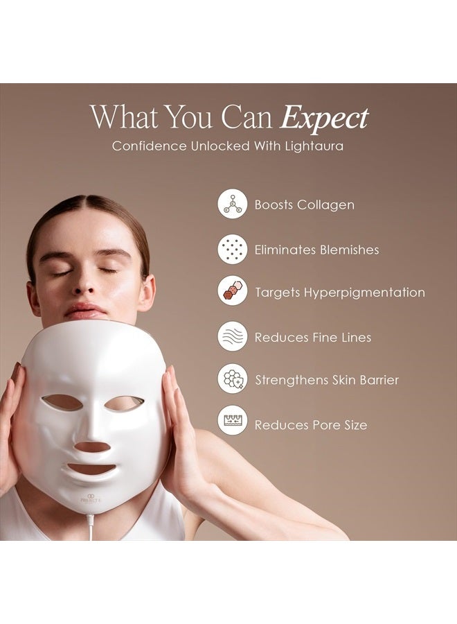 Project E Beauty LightAura LED Face Mask 7 Colors Light Therapy | Anti-Aging Facial Skincare Routine | Skin Tightening | Calm Inflammation | Reduce Wrinkle | Brightens Skin | Collagen Boost - Image 2