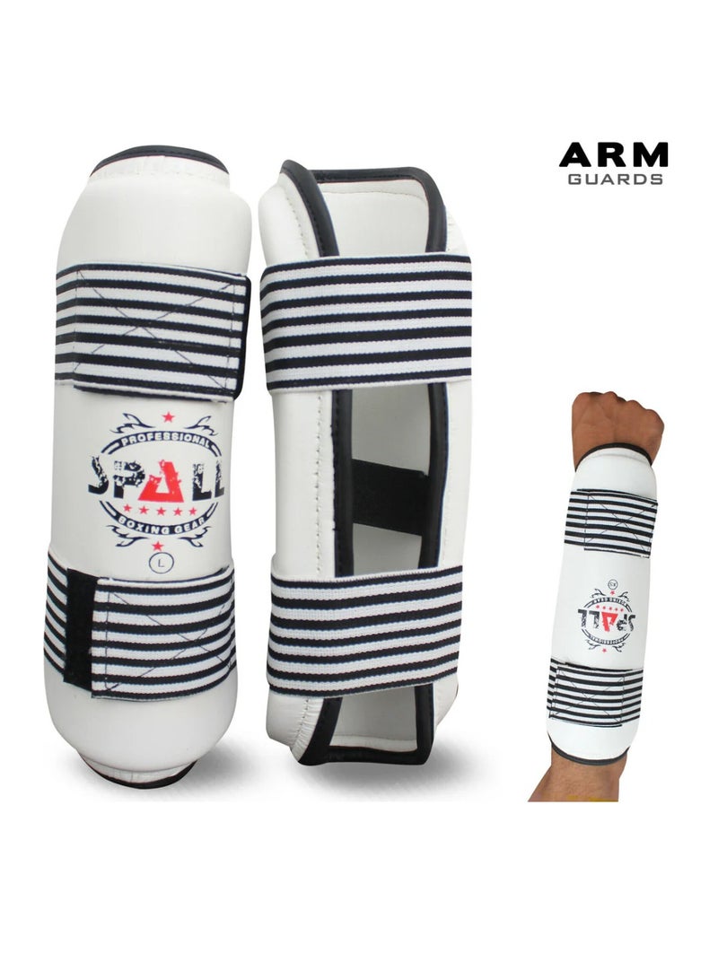 Spall Karate & Taekwondo Arm and Shin Guards – Adjustable Foam Padded Arm, Shin & Instep Protectors for Martial Arts, Kickboxing, Sparring - Image 1