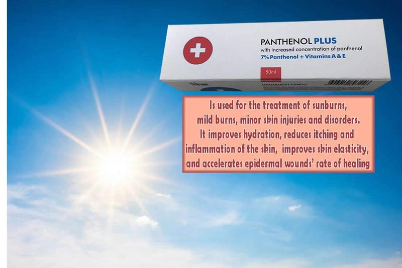 Panthenol Plus - Cream for Skin care and Sun burn - A moisturizing and nourishing cream for irritated and Dry Skin - Image 2