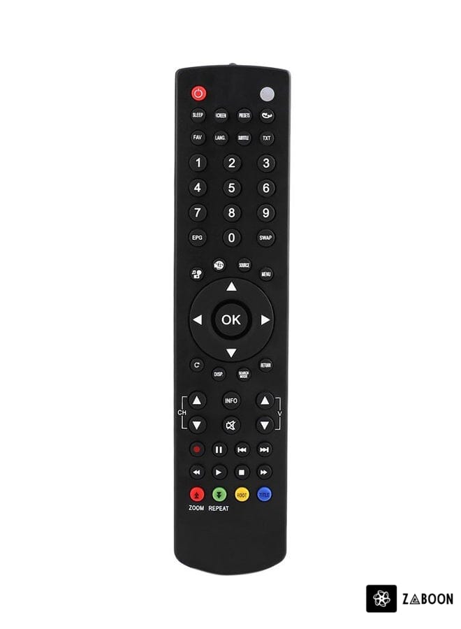 Zaboon Portable Universal Smart TV Remote Control Replacement For RC1910 TV Control Black