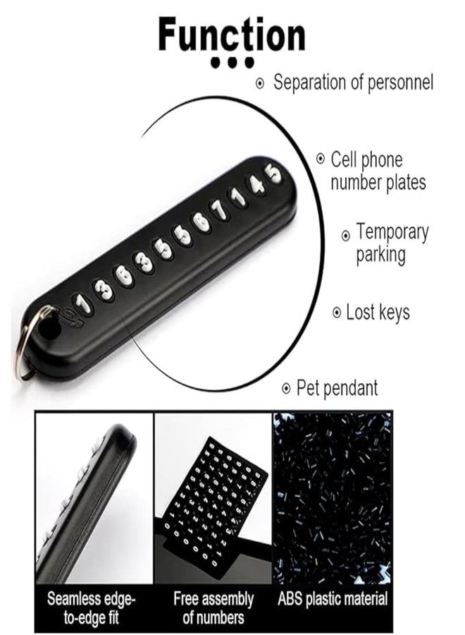 GOMNIK Keychain Anti-Lost Number Card with Braided Rope & Quick Links | Safety Chain Key Ring Hook | Rigging Accessories Tool for Men & Women (Pack of 1) - Image 4