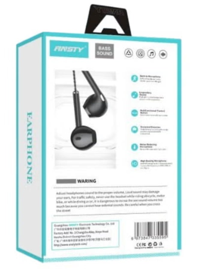 ANSTY In-Ear Headset Hi-Fi Stereo sound - Image 2