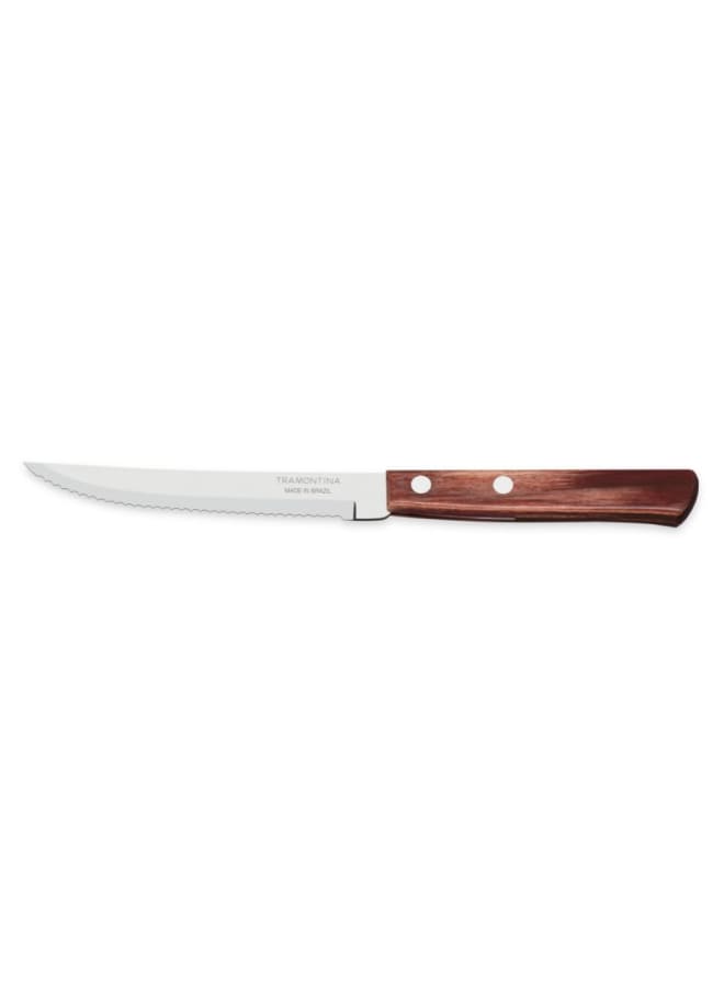 TRAMONTINA Tramontina Steak Knife with Wood Handle, 5-Inch Length, Red - Image 2