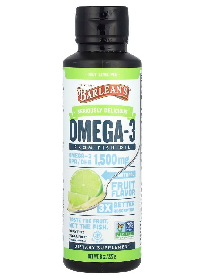 BARLEAN'S Omega-3 From Fish Oil Key Lime Pie 8 oz (227 g) - Image 1
