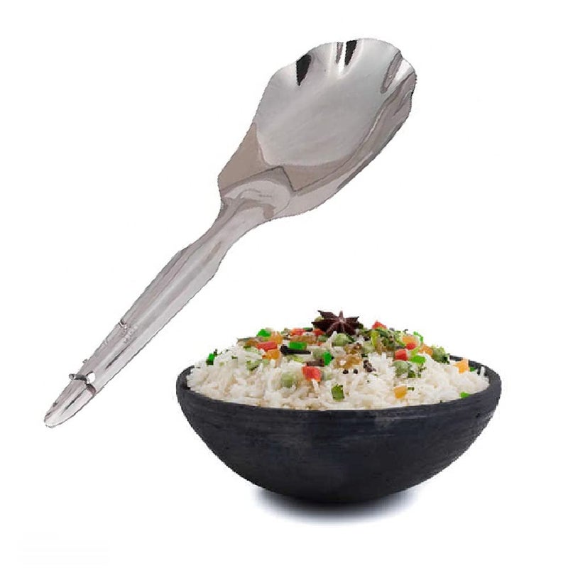 First Front Stainless Steel Cooking and Serving Spoon, Panja Rice Palta, Poni with Chamcha, Kitchen Tools (Pack of 4) - Image 3