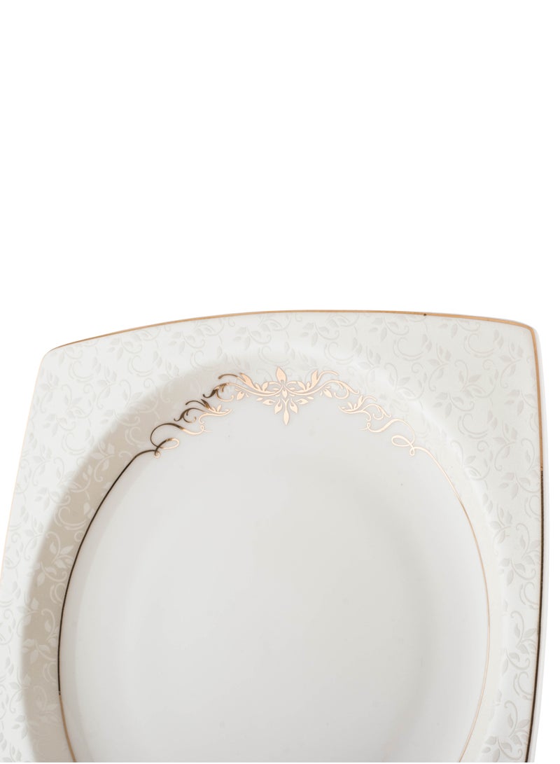 Dania Set of 6 pure white porcelain dessert, fruit and breakfast plates - Image 4