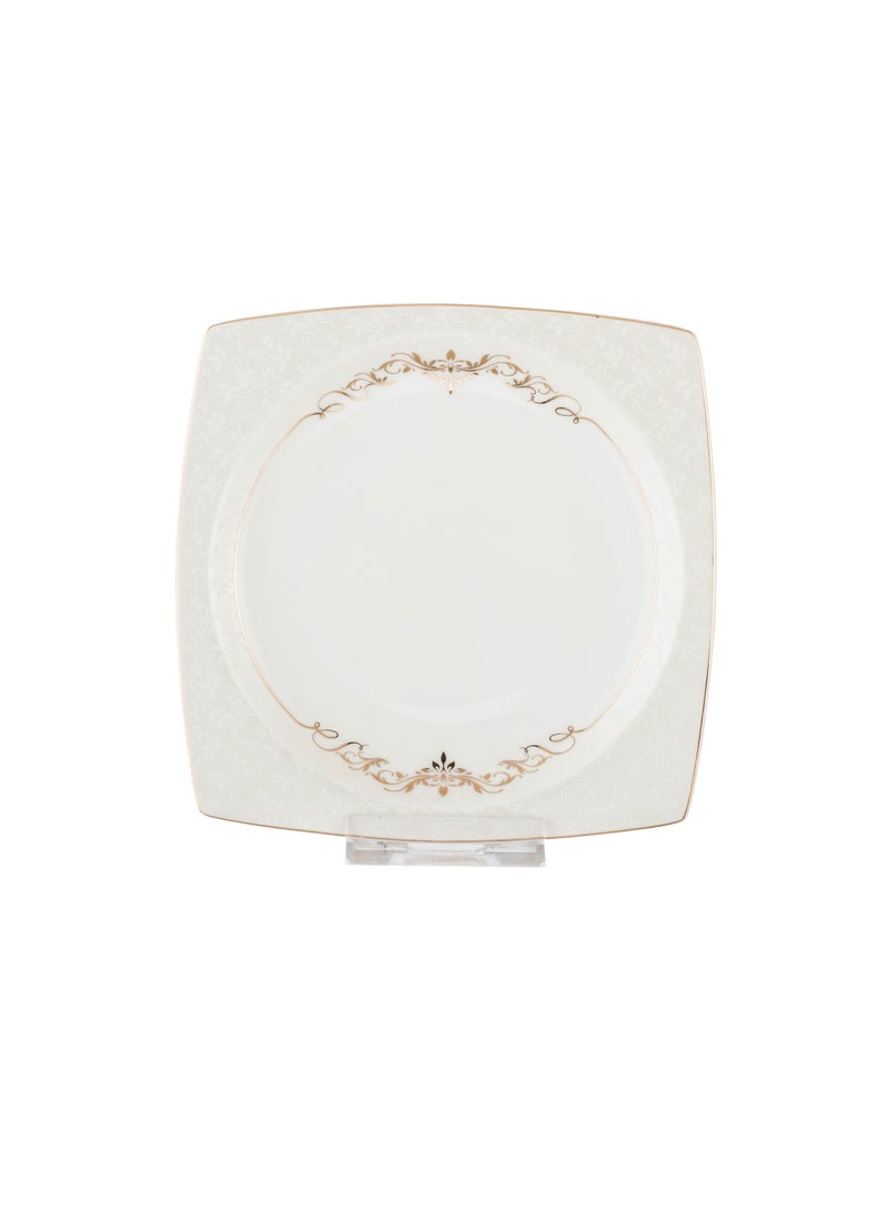 Dania Set of 6 pure white porcelain dessert, fruit and breakfast plates - Image 3