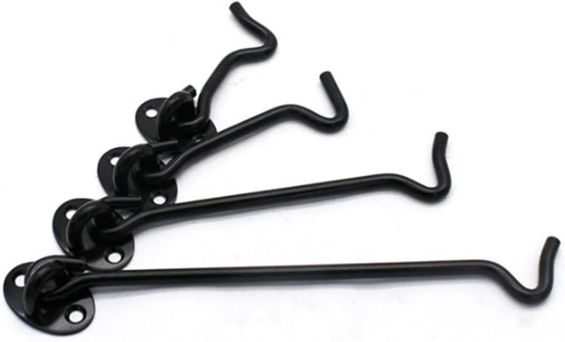 خطاف حظيرة من الفولاذ المقاوم للصدأ مقاس 3 بوصات مع مزلاج قفل صامت لباب بوابة السقيفة - Image 2