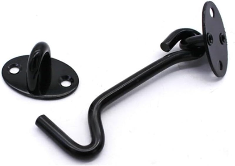 خطاف حظيرة من الفولاذ المقاوم للصدأ مقاس 3 بوصات مع مزلاج قفل صامت لباب بوابة السقيفة - Image 5