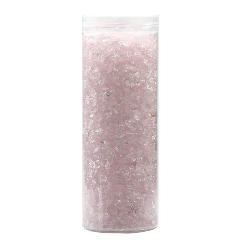 ZenQ Crushed Glass for Crafts Resin Art Pink 15 lbs