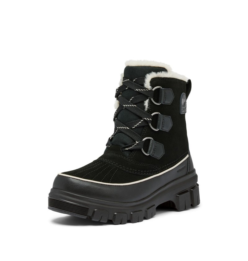 SOREL Women's Tivoli V Waterproof Boot - Black, Fawn - 11 - Image 1