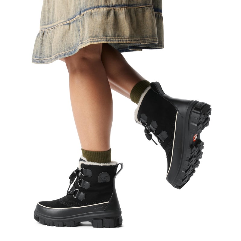 SOREL Women's Tivoli V Waterproof Boot - Black, Fawn - 11 - Image 2