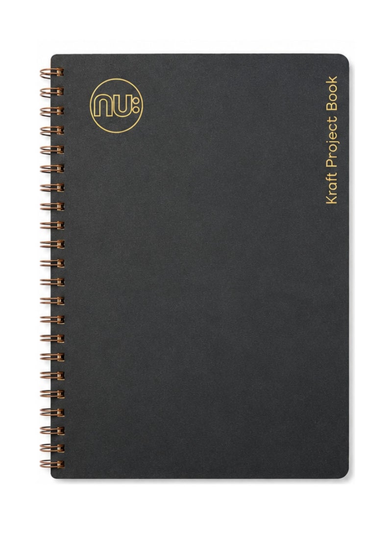 nu 1-Piece Navy Kradt Project Book With 4 Divisons - Image 1