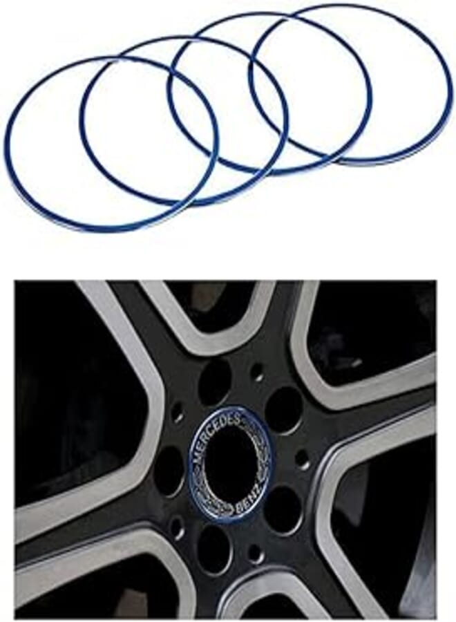 4-Piece Body Shank Accessories Compatible with 2008-2014 Mercedes C-Class (Blue)