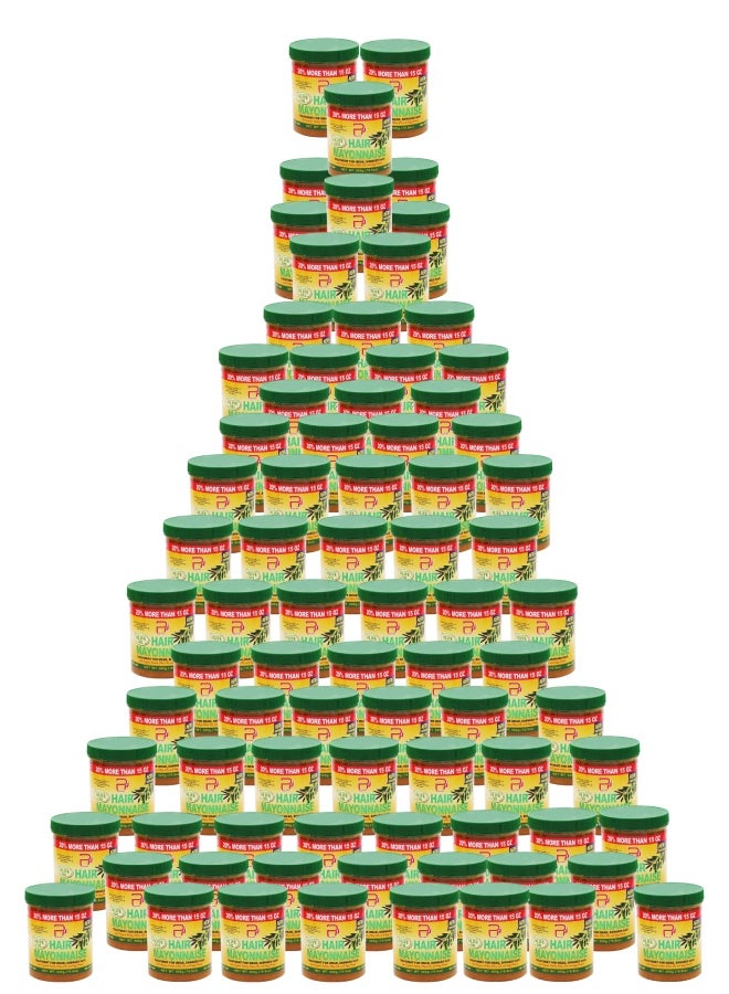 PYRON 81 Pieces Hair Mayonnaise Treatment for Weak & Damaged Hair with Olive Oil 500grams - Image 1