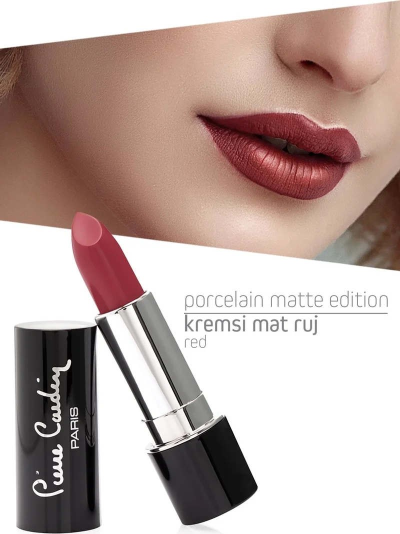 pierre cardin Porcelain Matte Edition Lipstick - Red - 216