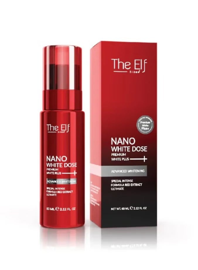 The Elf Nano White Dose White Plus 60ml Glutathione Vitamin C Skin Whitening Glowing Serum for Face and Body Dark Spot Remover Brightening Booster Anti Pigmentation Thailand Made - Image 2