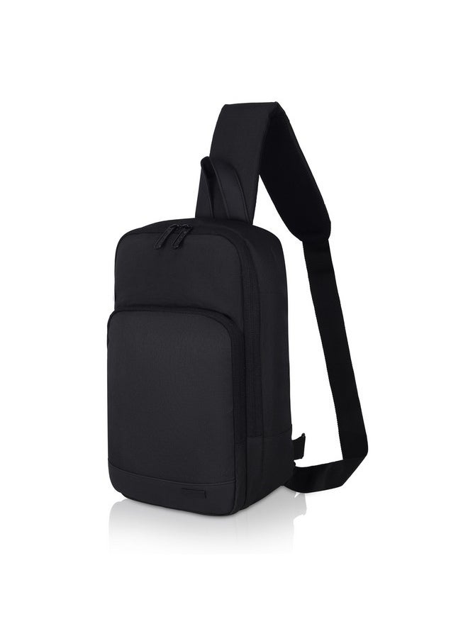 وايلدهورن حقيبة كروس بودي WildHorn Sling للرجال، حقيبة كتف أنيقة على الصدر للرجال والنساء، حزام قابل للتعديل للتنقل والسفر والأنشطة الخارجية (أسود)  - Image 2