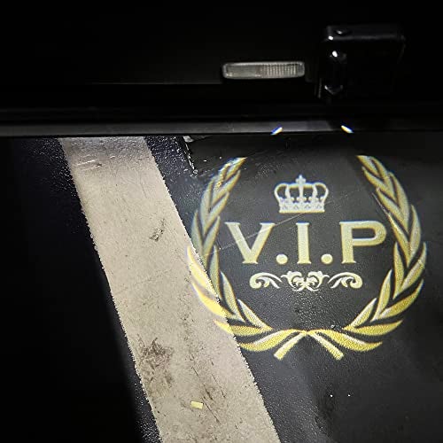 NewL 2 Pcs Led Car Door Welcome Light for Crown VIP Logo Symbol Projector Lights Ghost Shadow Light - Image 5
