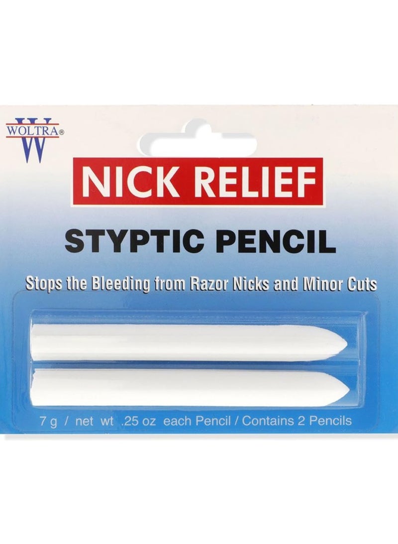 Clubman Woltra Nick Relief Styptic Pencil, 0.25 oz (2 Pencils)