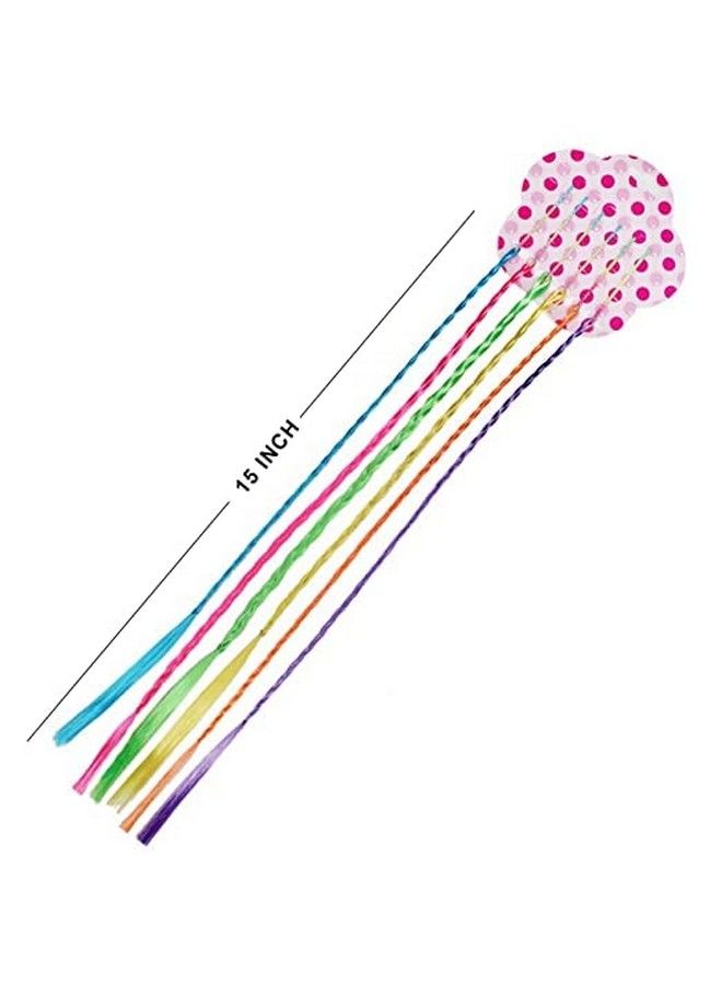 BAAL Color With Clip In Straight Piece Colored Hair Extension For Kids Set Of 6 - Image 3