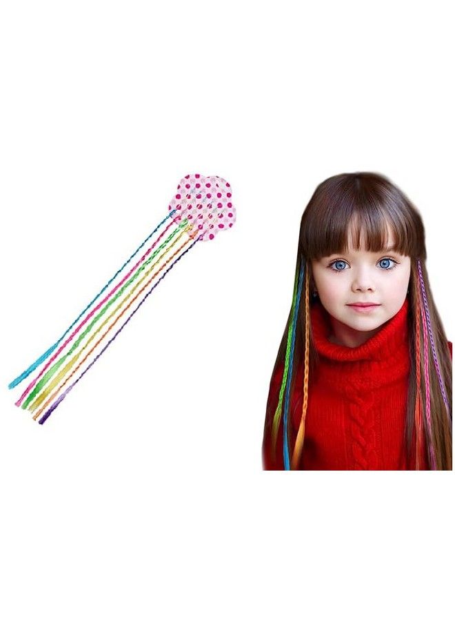 BAAL Color With Clip In Straight Piece Colored Hair Extension For Kids Set Of 6 - Image 1