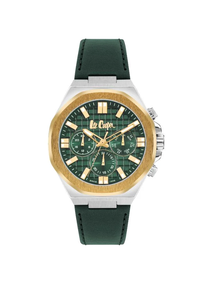 لي كوبر Men's Leather Multi Function Watch LC07983.277 - 46 mm
