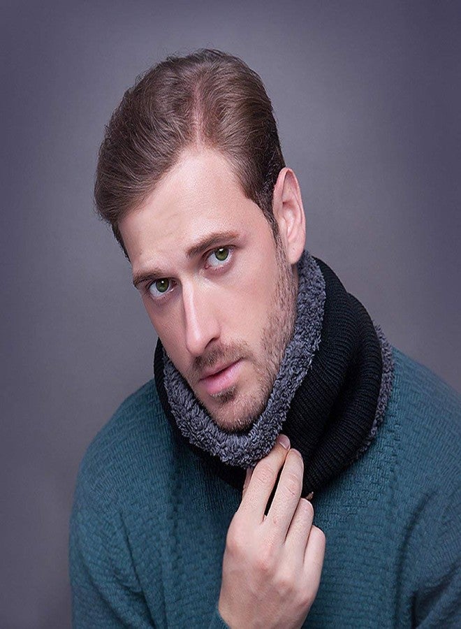 Aeoss 2-Pieces Winter Beanie Hat Scarf Set Warm Hat Thick Knit Skull Cap for Men Women, Warm and Stylish Hat Scarf Set for Unisex (Black) - Image 4