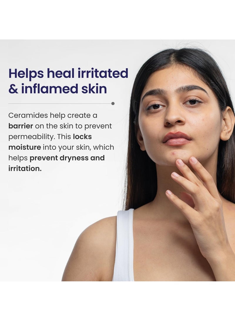 RE' EQUIL Ceramide and Hyaluronic Acid Moisturiser Face Barrier Repair Cream Long Lasting Hydration Normal to Dry Skin 100g - Image 3