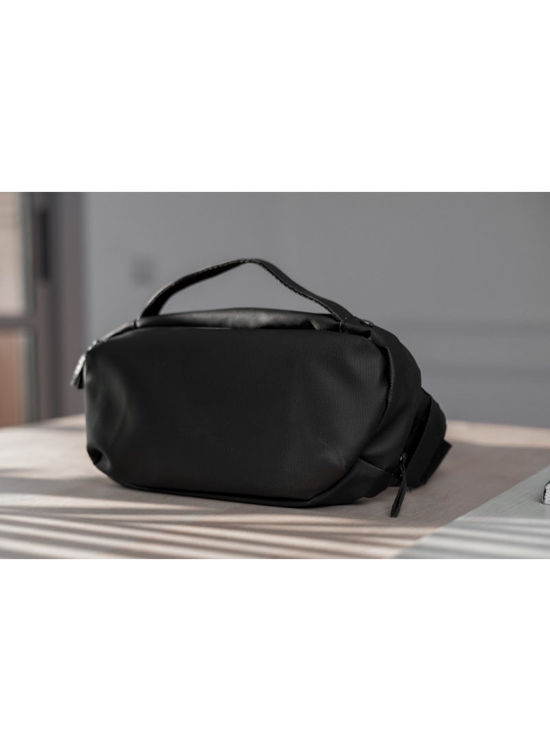 Crossbody Sling Chest Daypack Original High Quality Bag T5-01 BlackCrossbody Sling Chest Daypack Original High Quality Bag T5-01 Black - Image 1