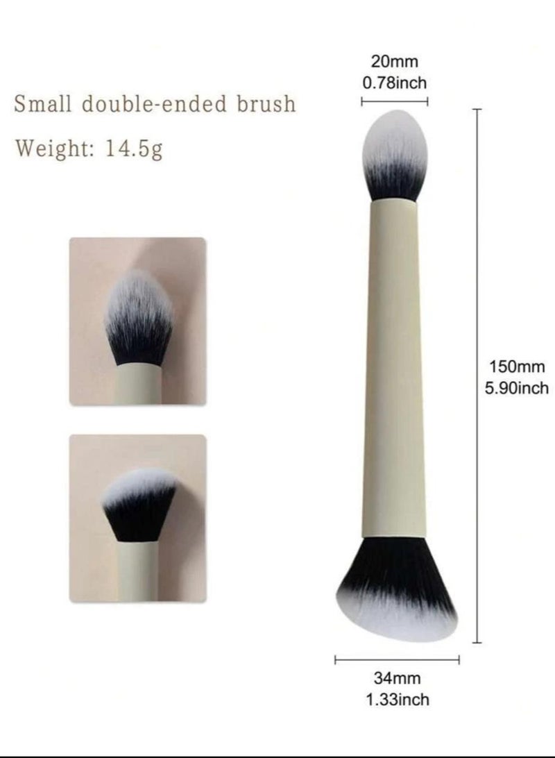 فرشاة مكياج مزدوجة لتطبيق خالي من الخطوط - Image 3