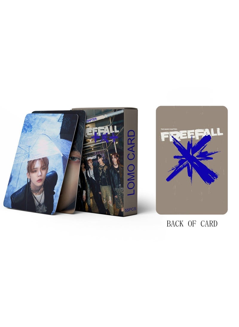 EHOME 55Pcs TXT New Album The Name Chapter: FREEFALL Lomo Card - Image 3