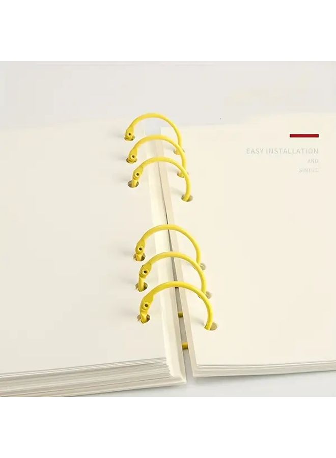 20 Pcs Colorful Metal Binder Rings Assorted Bright Colors Durable Iron Opening Rings With Glossy Smooth Finish For Photo Albums Stationery Keys And Office Organization - Image 4