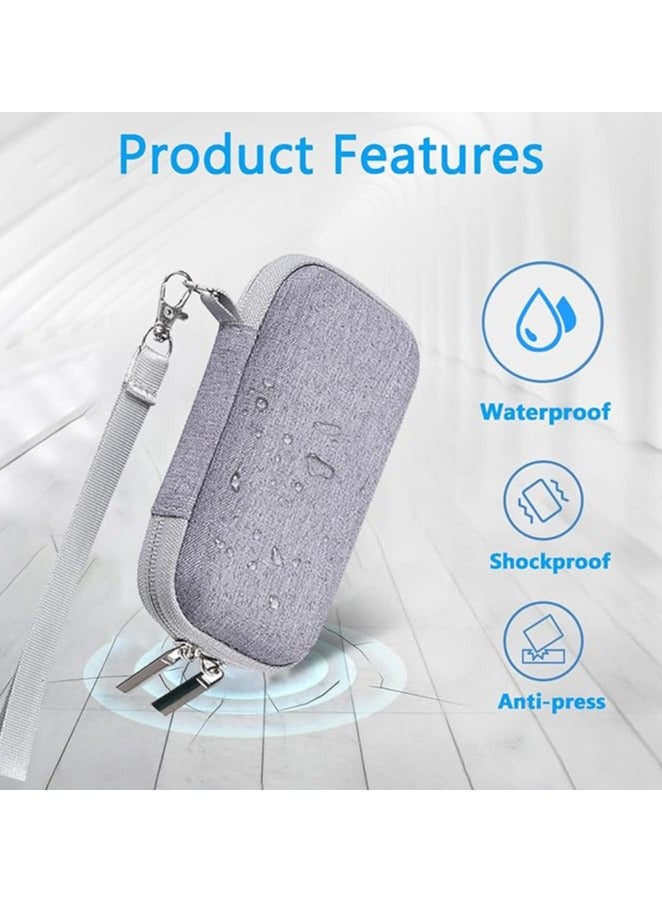 erorex Hard Drive Bags - Hard Disk Storage Case, Shockproof Protection, Compact And Portable, Suitable For External Hard Drive, Charging Cable, Sd Card, Charger（Grey）  - Image 2