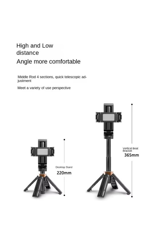 T I G O Small Pocket Mini Selfie Stick Foldable Selfie Stand Desktop Tripod for Mobile Phone Photography Portable Jc-25 Small Pocket Mini Selfie Stick Foldable Selfie Stand with 360-Degree - Image 5