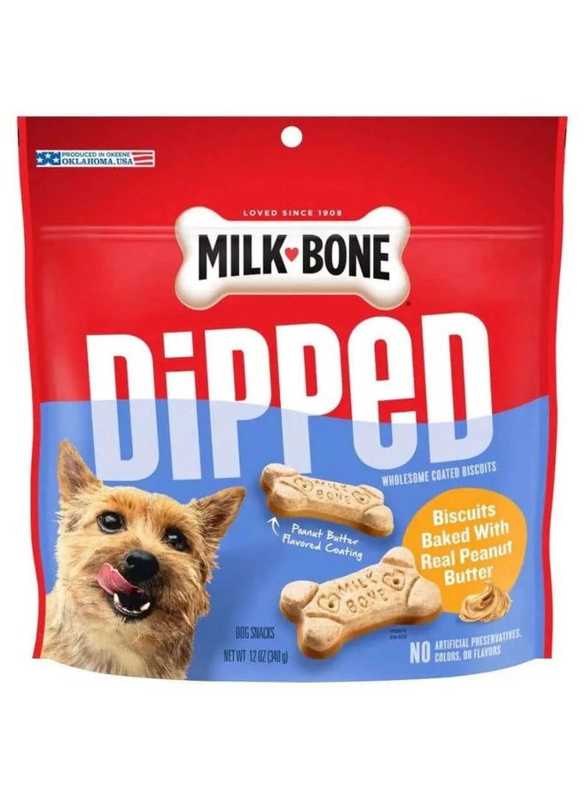 ميلك-بون مكافآت الكلاب المغموسة في الزبادي من Milk-Bone 79100221608، 12 أونصة - Image 2