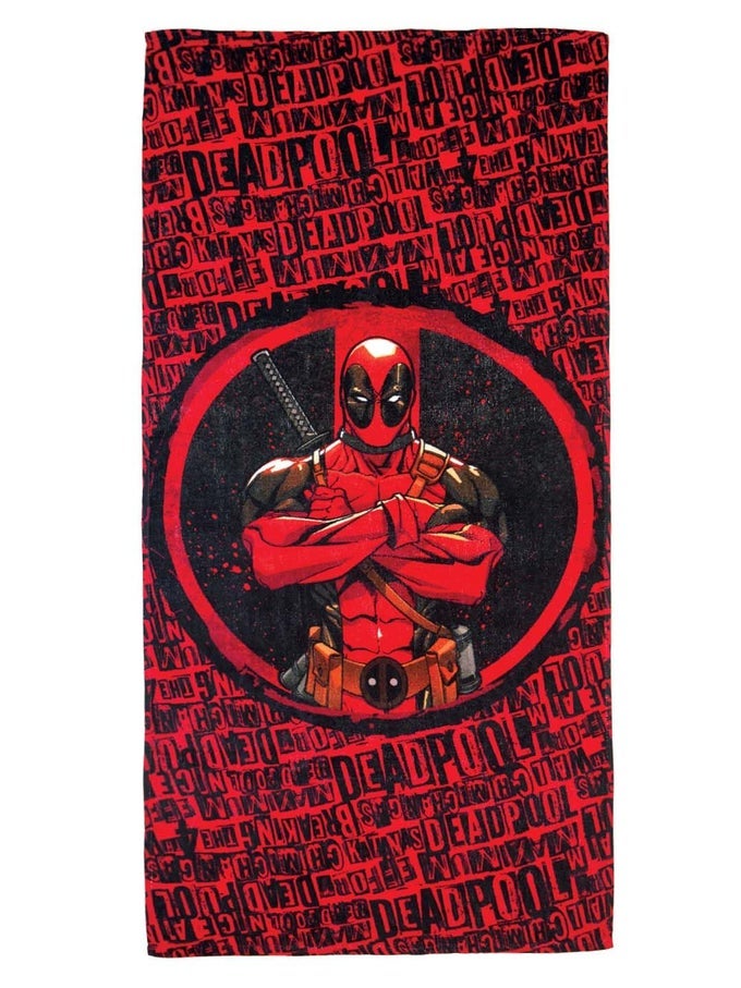 DEADPOOL THEMED KIDS COTTON BATH TOWEL