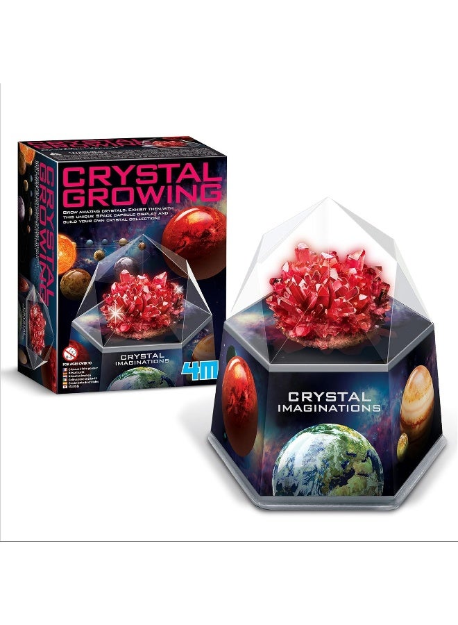 4M Imaginations Crystal Growing Kit – Grow 3 Colored Crystals in Space Capsule Display, Conduct 3 Experiments, Educational Geology Activity for Young Scientists Aged 10+ | 00-03929/EU - Image 2